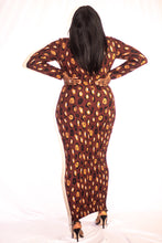 Load image into Gallery viewer, The body dress Rust Leopard
